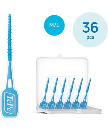 Tepe Easypick Dental Sticks M/L Pack of 36 with Pocket Case | Convenient Daily Oral Care On-the-Go - Buy Online on GoSupps.com