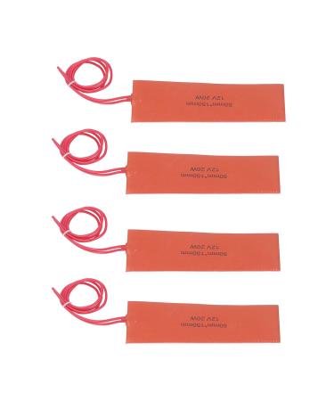 4 Pack Rubber Heating Pad - Flexible Silicone Heating Mat for Industrial Equipment - 20W 12V - Buy Online on GoSupps.com
