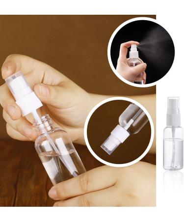 8 Pack 20ml Transparent Travel Spray Bottles | Refillable Cosmetic Containers for Men & Women | Free Labels Included - Buy Online on GoSupps.com