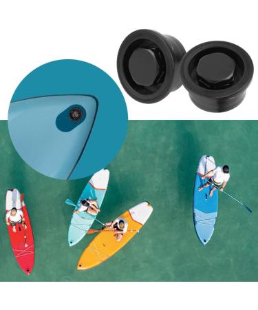 2Pcs Black PVC Surfboard Vent Hole Plugs - Waterproof Paddle Board Auto Valve Accessory - Buy Online on GoSupps.com