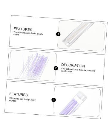 Beavorty Ear Cleaning Kit - 360 Pcs Ear Cleaning Tools & Solution for Men and Adults - Includes Colorful Earrings, Nose Rings, and Tooth Flossers - Violet - 12X1.5CMx2pcs - Buy Online on GoSupps.com