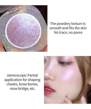 Glow Makeup Highlighter Powder Highlighter Makeup Highlighter Glitter Highlighters Glitter Highlighters Baked Diamond Highlighter Finish Powder Building Color Face Highlighter - Buy Online on GoSupps.com