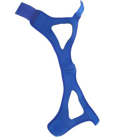 Anti Snoring Chin Strap for Men & Women - Adjustable Breathable Jaw Support Belt (Blue) - International Shipping Available - Buy Online on GoSupps.com