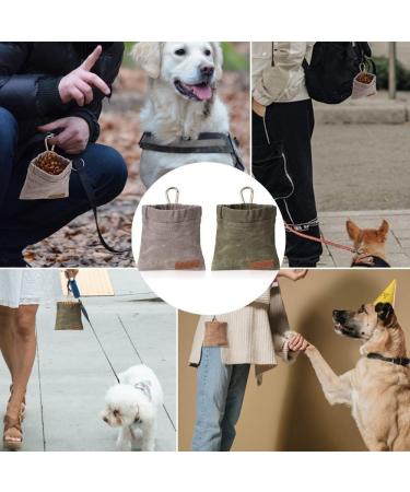 Deliciency Dog Elder Leader - Free-Handed Training with Automatic Closure | Small Forage Bags & Carabiners | 2 Pack Puppy Treats for Dogs - Buy Online on GoSupps.com