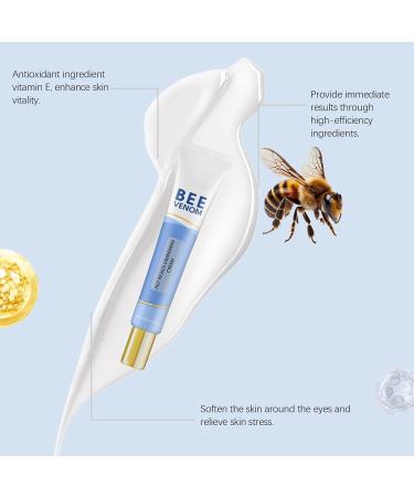  QPJUVC Collagen Bee Venom Wake Up Eye Cream - Anti-aging eye contour serum reduces wrinkles dark circles puffiness and under-eye bags - Firming and tightening under-eye cream - Buy Online on GoSupps.com