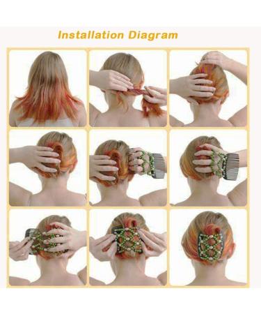 Buy African Hairpise Magic Hair Comb Set - 6 Pcs Elastic Pearls & Double Clips for Effortless Styling | Worldwide Shipping - Buy Online on GoSupps.com