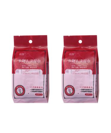 rongweiwang 2pack Instant Stain Removal Wet Wipes Safe And Practical Solution For All Fabrics Wide Range Of Uses Safe And Instant