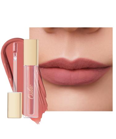 Oulac liquid matt lipstick naked peach lipstick long -lasting with kissing intensive color delivery precise applicator matt finish vegan gluten -free 4.5 ml (m11) (m11) French kiss - Buy Online on GoSupps.com