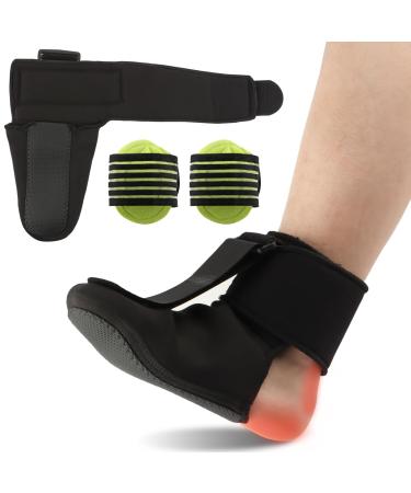 Plantar Fasciitis Night Splint Sock Night Splint for Plantar Fasciitis Relief with 2 Arch Support Pads Plantar Fasciitis Socks Stretcher for Women & Men Targeted Relief Healing (Medium)