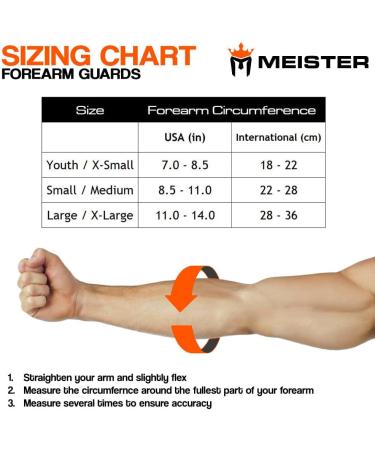 Meister MMA Elastic Forearm Guard with Gel Padding | Black/Red | Small/Medium - Ultimate Protection for Fighters - Buy Online on GoSupps.com