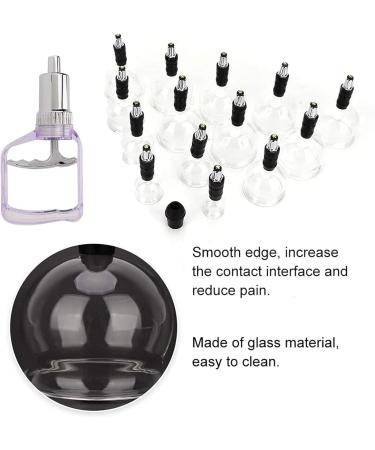 MTTXY 14-Part Cupping Therapy Set - Professional Glass Tap Massage Kit in 5 Sizes for Home Use & Studio - Buy Online on GoSupps.com