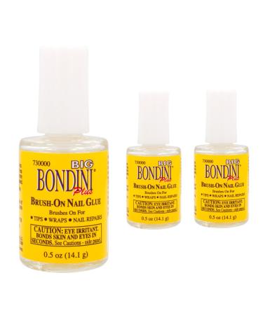 Big Bondini Brush-On Nail Glue .5oz (PACK OF 3)