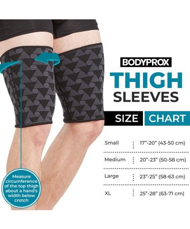 Adjustable Thigh Compression Sleeve - XL Size for Men and Women (1 Pair) - Buy Online on GoSupps.com