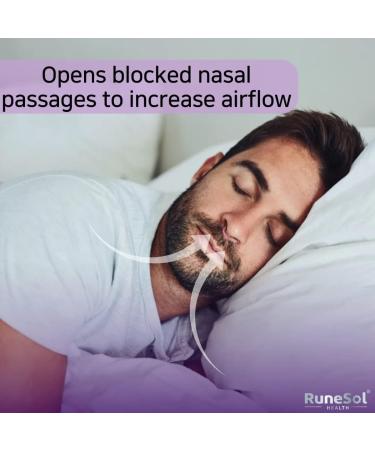Runesol Snoring Relief Nasal Dilator - 8 Small Pink Nasal Vents for Men and Women - Anti Snoring Devices and Sleep Aid for Congestion - Buy Online on GoSupps.com