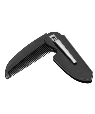 Peigne de poche pliant pour hommes paquet de 2 peignes lisser dents fines pour le toilettage quotidien la barbe ou la moustache