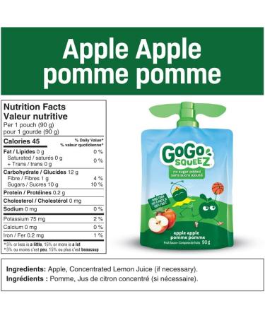 GoGo squeeZ Fruit Sauce Variety Pack Apple Strawberry Peach Banana 90g per pouch Pack of 20 & Fruit Sauce Variety Pack Apple Strawberry No Sugar Added. 90g per pouch Pack of 12 - Buy Online on GoSupps.com