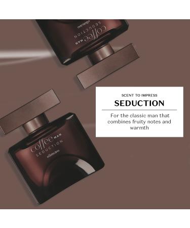 Coffee Man Seduction Eau de Toilette Long Lasting Cologne for Men Fresh Wood Fragrance 3.4 Ounce Fresh 3.4 Fl Oz (Pack of 1) - Buy Online on GoSupps.com