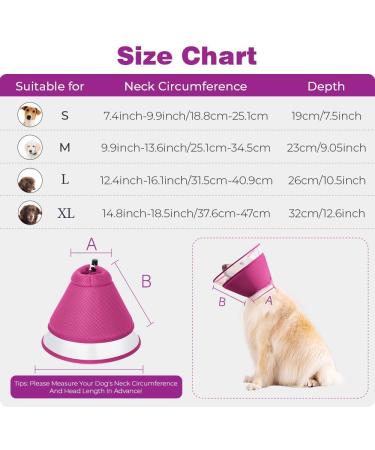 Halskrause Dog Leak Protection Collar - Adjustable Soft & Breathable Elizabethan Neck Band - Eco-Friendly Red (L) - Buy Online on GoSupps.com