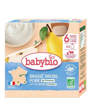 Babybio - French Sheep Milk Brewing Bottles 4 x 85 g 6+ Months Organic