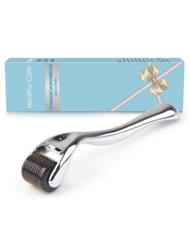 Derma Roller Beard Growth Kit Microneedle Roller For Face Facial Skin Hair Beard 540 Titanium Microneedling Cosmetic Beauty Dermaroller For Women and Men Skin Care Micro Needle Face Roller Scalp Roller /w Storage Case # 0.75