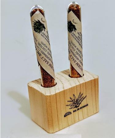 Tooludic Gift Wumsaltz cube with Sal de Gusano 2 x 4 g with name engraving according to the customers wishes - Buy Online on GoSupps.com