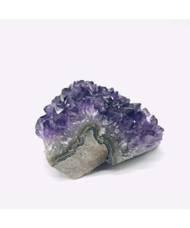 1pc 180g-250g raw Natural deep Purple Amethyst druzy Cluster Rough Stone Crystal Decor Specimen from Brazil