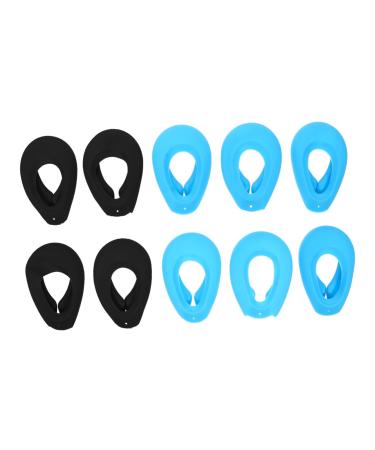 FRCOLOR Ear Protectors 5 Pairs dye earmuffs Coloring Ear Protector ear cover for coloring Silica gel Ear Protection Earmuff ear muffs Dyeing Earmuffs Hair Salon Ear 8x5cm As Shown
