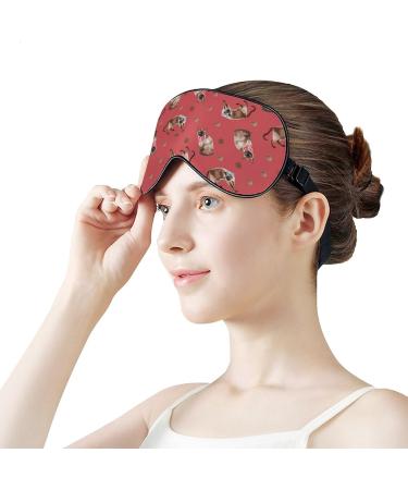 Siamese Cats with Bows Sleep Mask - Adjustable Blindfold for Sleeping and Travel - Buy Online on GoSupps.com