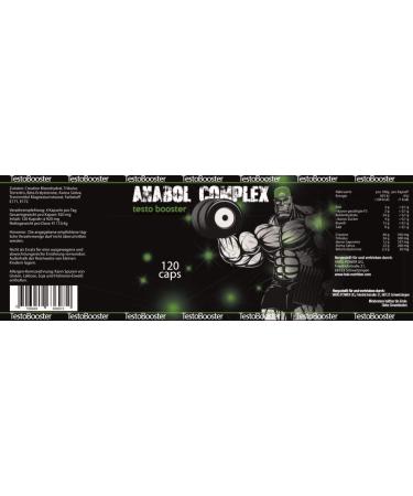 Anabol Complex Testo Booster Extreme - 100 Capsules | High Dose Matrix Formula - Optimal for Bodybuilders & Athletes | Varg Power - Buy Online on GoSupps.com