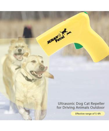 Nicoone Handheld Dog Repellent Trainer Ultrasonic Dog Deterrent with Flashlight Ultrasonic Stop Dog Barking Device Training Tool/Stop Barking - Buy Online on GoSupps.com