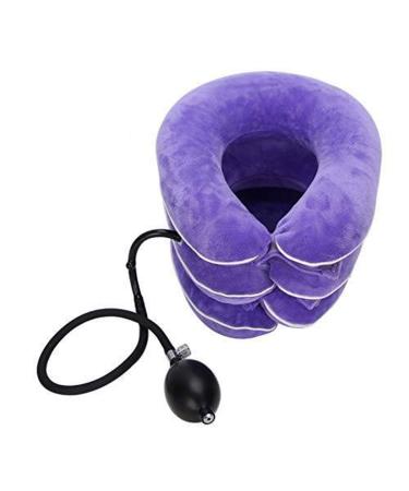 Aufblastable neck neck traction device collar support naked tendon neck traction support neck massage-thehner ideal for use in the home office purple purple