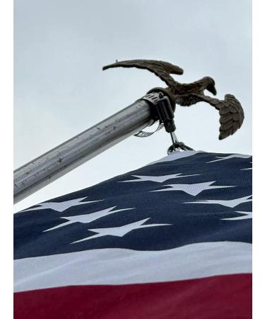 4 Pack Boat Flag Pole Clips - Rail Mount for 0.75-1.2 Inch Diameter Flagpole | Pontoon Flag Pole Kit with Carabiner Clamp - Buy Online on GoSupps.com