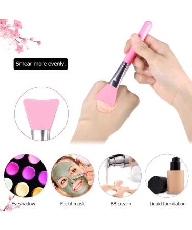 7pcs Silicone Makeup Brush Kit - Face Mask Foundation Eyeshadow & Eyebrow Brushes (Green) | International Shipping - Buy Online on GoSupps.com
