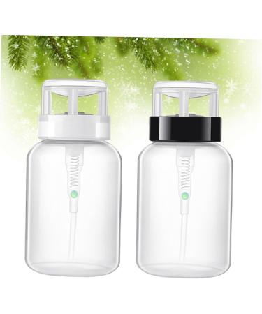 Beaupretty Bottle Lockable Pump Dispensing Bottle for Nail Polish and Makeup Remover push down pump bottle nail art supplies nailpolishh nail polish remover pump nail polisher liquid Art medium Transparent Color - Buy Online on GoSupps.com