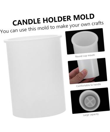STOBOK 2pcs Candlestick Mold Concrete Pillar Mould Decorative Trays Candle Making Resin Molds Wax Candle Molds Candle Making Molds Jewelry Silica Gel White Candle Holders 3D Whitex2pcs 8X6cmx2pcs - Buy Online on GoSupps.com