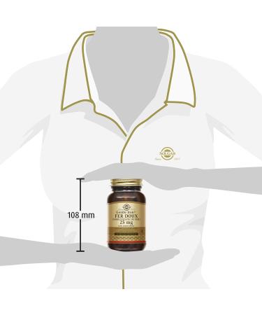 Solgar Gentle Iron Gentle Iron 25mg - Vitality - Highly assimilable iron and optimal tolerance - Non-constipating - Food supplement - Bottle of 90 vegetable capsules - Buy Online on GoSupps.com
