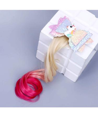 10 Unicorn Hair Clips & Purple Wig Needles Set | Color Gradient Princess Accessories for Parties & Dress Up - Buy Online on GoSupps.com