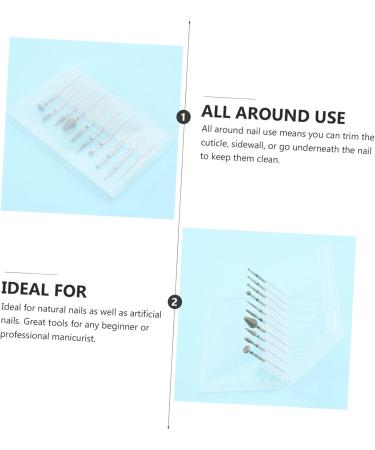 POPETPOP 1 Nail Polish Tool Nail Grinding Head Nail File Head Nail Bit Fine Grit Diamond Nail File Bits Polish Remover Drill Nail Drill Bits Nails Kit Corundum Stainless Steel - Buy Online on GoSupps.com