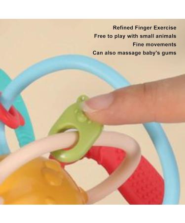 Baby Teething Toy Plastic Cement Baby Teether Teethers Baby Sensory Toys Ball for Children Infant - Buy Online on GoSupps.com