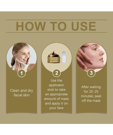 Ginseng Peel Off Face Mask Reduce Blackheads Deep Cleansing Oil-Control Shrink Pores Hydrating Smooth Face Skin Care Ginseng Face Mask with An Applicator 120g - Buy Online on GoSupps.com