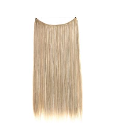 Invisible Wire Hair Extensions 22 Inch - Dirty Blonde Synthetic Hairpieces - SARLA - Heat Resistant Fiber - Adjustable Headband - No Clip - Pack of 1 - Buy Online on GoSupps.com
