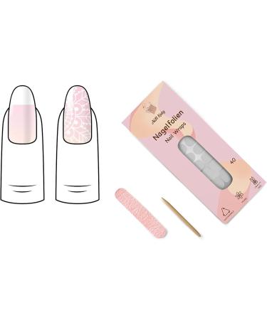 Shop Ain Katy Floral Nail Wraps | 40 Ultra-Thin Self-Adhesive Fingernail Foils for Stunning French Nails - Buy Online on GoSupps.com
