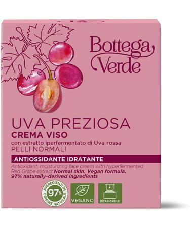  Bottega Verde Preziosa Grapes - Moisturizing antioxidant face cream with hyperfermented extract of Tenuta Massaini red grape - for normal skin - Buy Online on GoSupps.com