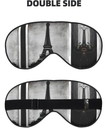 Parisian Coffee Eiffel Tower Eye Mask | Soft & Breathable Sleep Patch for Women | Perfect Travel Relaxation Accessory - Buy Online on GoSupps.com
