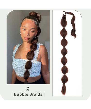 Braid Ponytail Extension Long Straight Wrap Around Ponytail Hair Extensions Natural Soft Hairpieces Synthetic Wig for Women Flaxen - Buy Online on GoSupps.com