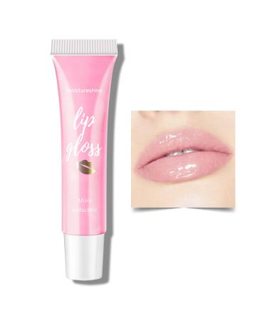 KYDA Hydrating Jelly Lip Gloss Moisturizing Pearl Tinted Lip Gloss Shimmer Lip Plumping Gloss High Glossy Pigment Tube Lip Balm Courage #05 Courage