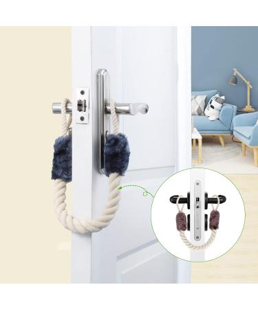 Kinsinder 4 Pcs Door Stop Rope Set | Anti-Crash Door Cord Clamp for Baby Safety | Finger Pinch Guard Protectors - Buy Online on GoSupps.com