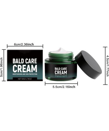 Bald Cream 50g Scalp Care Cream for Men 236 inch moisturizing and nourishing skin cream with natural antishine effect and matte finish for bald wearers - Buy Online on GoSupps.com