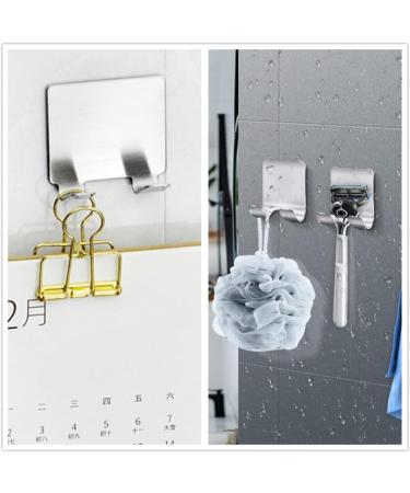 YISIFEINUO 5 Pack Razor Holder Hooks - Self-Adhesive Stainless Steel Storage Hooks for Bathroom & Kitchen | Durable Shower Hooks - Buy Online on GoSupps.com