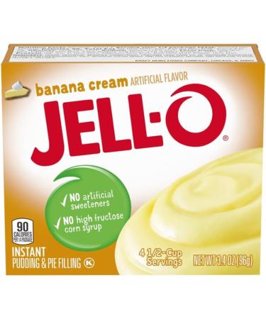Jell-O Gelatin Powder | Pick N Mix | Create Custom Jelly Combo with 5 Available Flavours - Banana Cream Watermelon Strawberry Banana Peach and Mango | American Jelly | Pack of 4 85 g (Pack of 4) - Buy Online on GoSupps.com